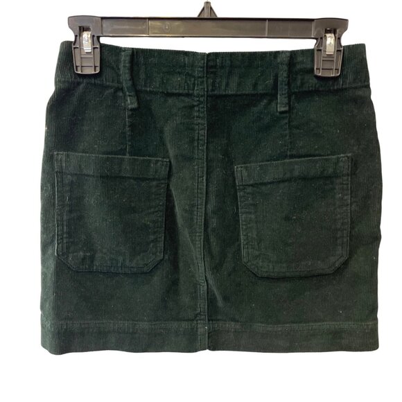 BDG Urban Outfitters Forest Green Corduroy Mini Skirt With Pockets Size XS - Picture 3 of 8